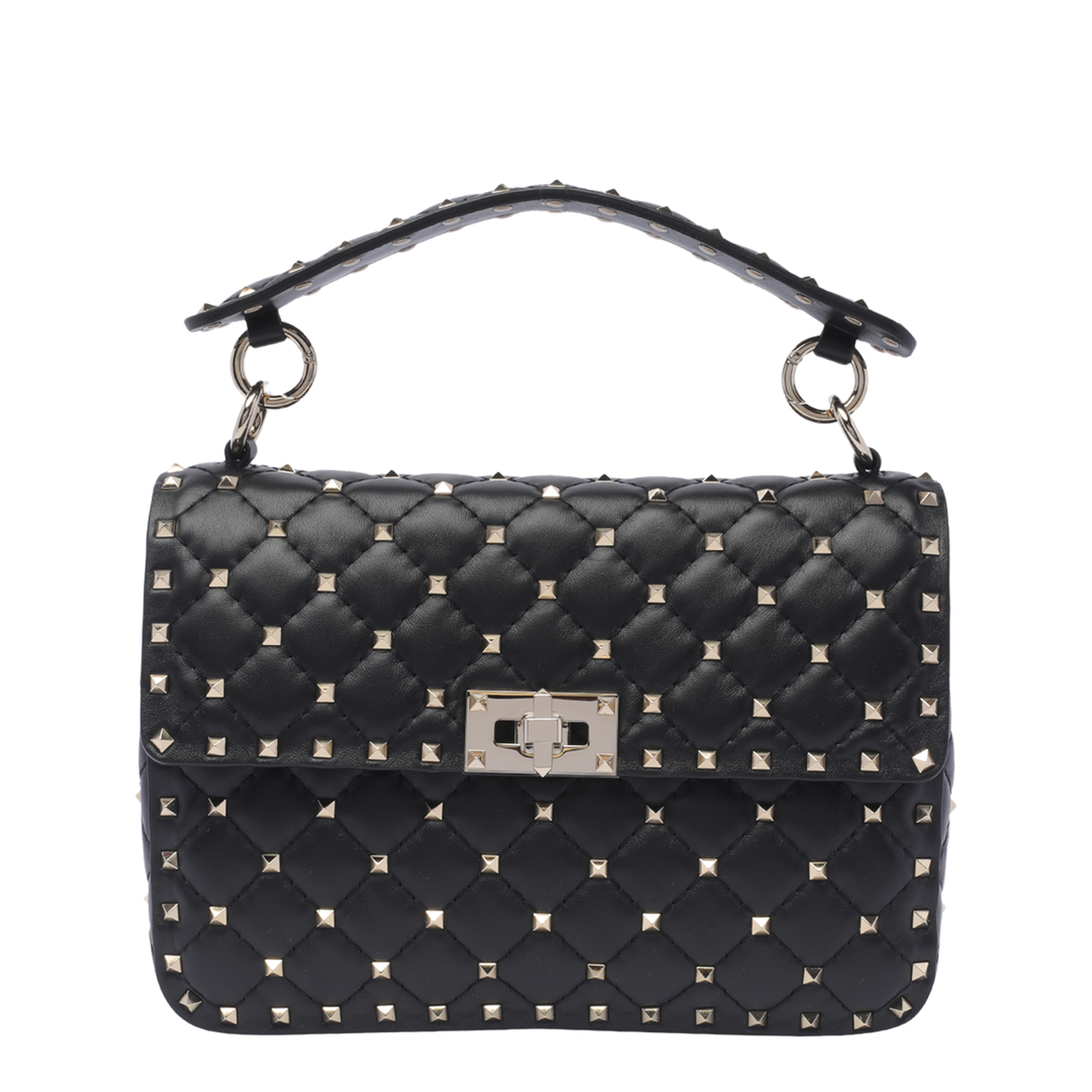 Black Rockstud Spike Medium Bag