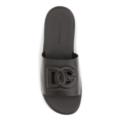 MAYFEYR - Dolce & Gabbana - Embossed Logo Sandals - A80397A03638H042