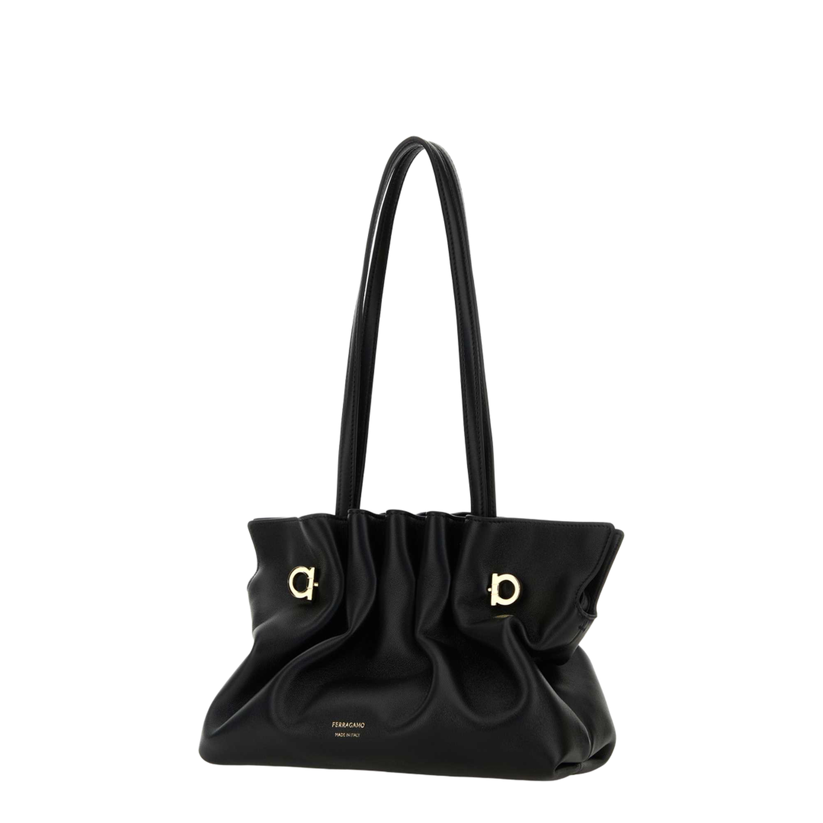 Black Leather Shoulder Bag