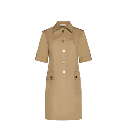 Cotton Camp Dress - Beige