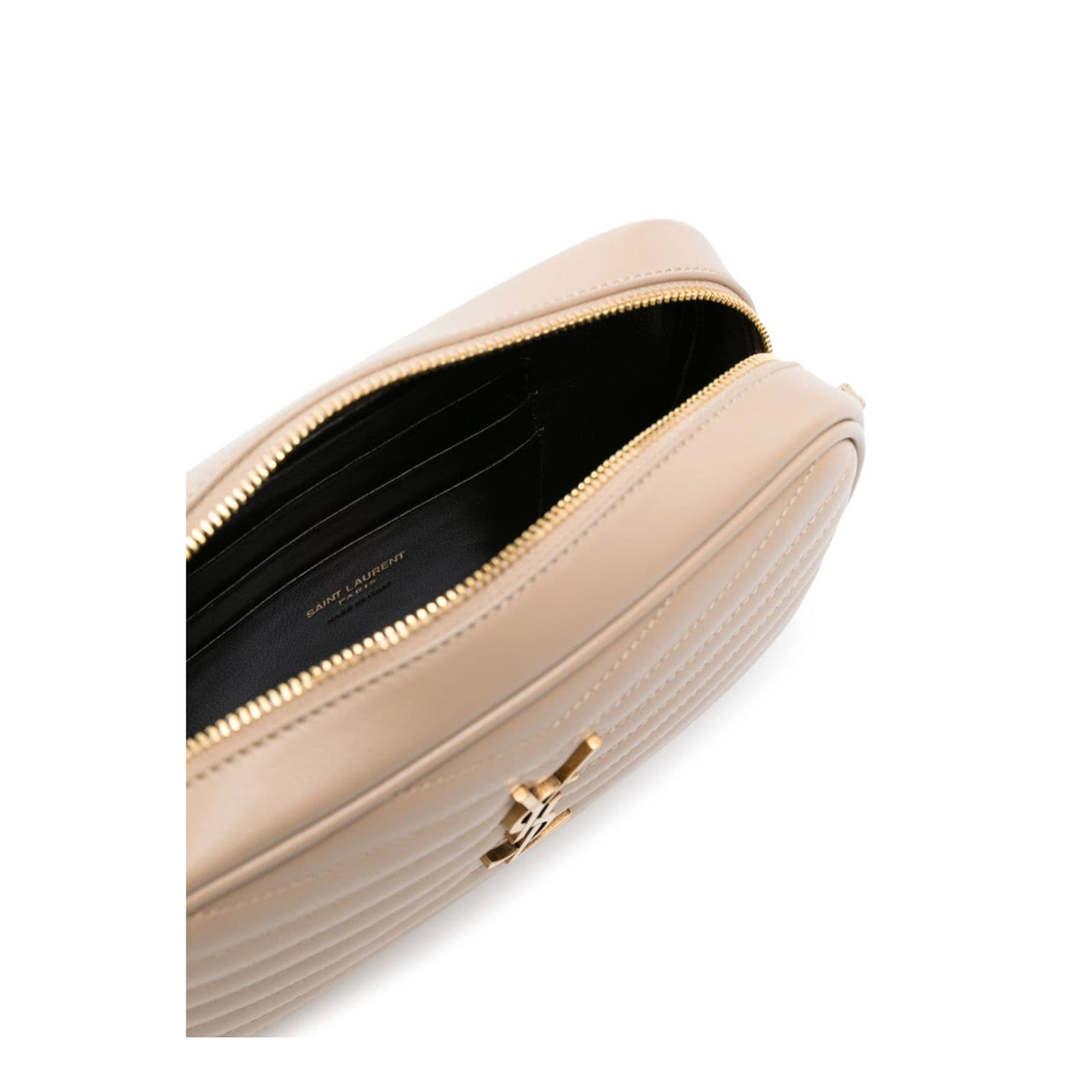 Mini Lou Quilted Leather Crossbody Bag - Dark Beige