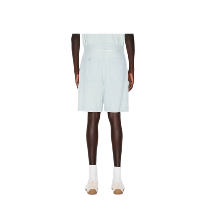 MAYFEYR - Kenzo - Straight Shorts In Stone Bleach Chambray - FG55DS3416F4