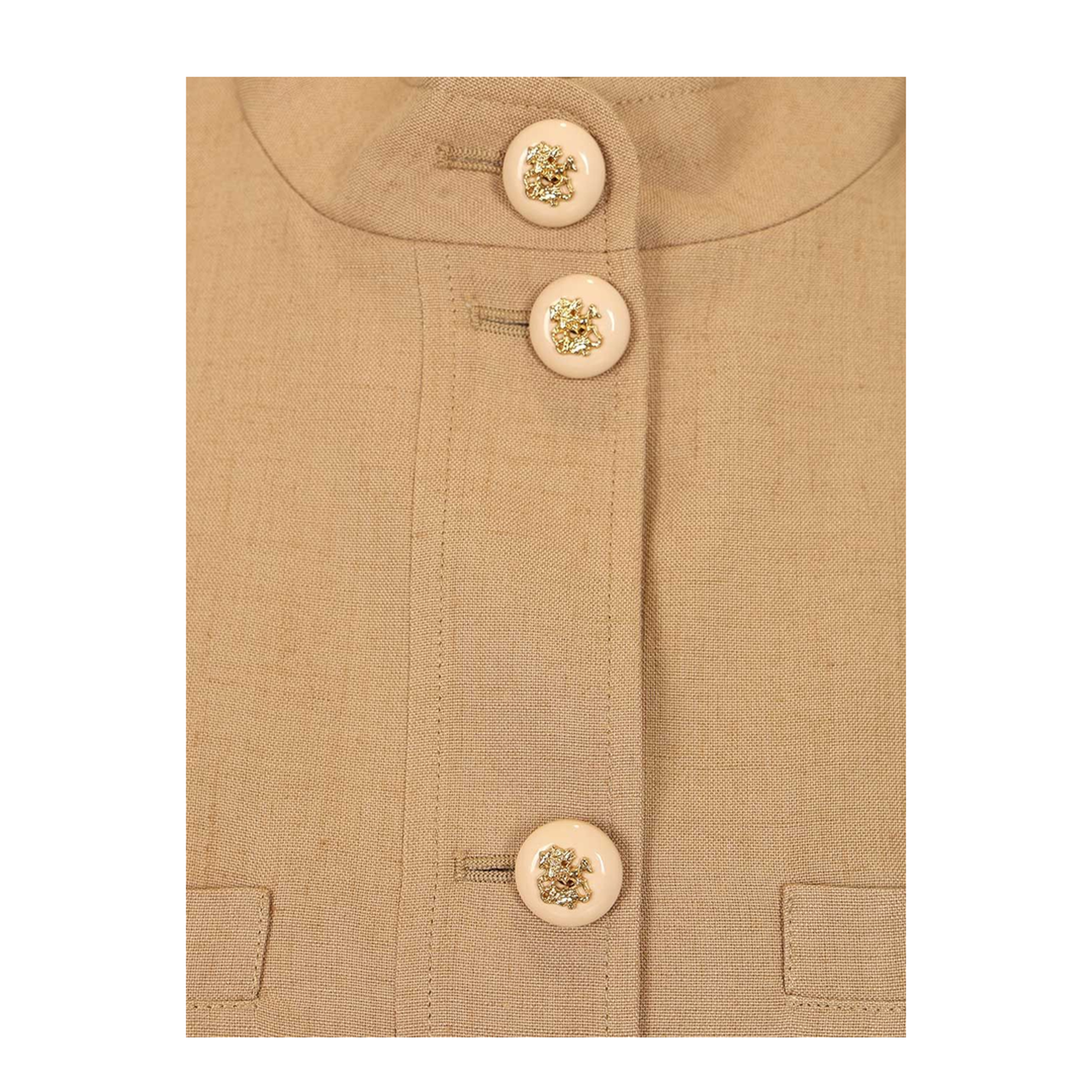 Caban Embroidered Logo Jacket