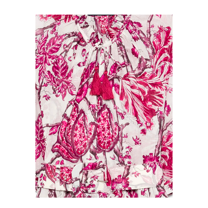 MAYFEYR - Samantha Sung - Eva Floral Print Tiered Dress - EVAMAXIDRESSWHITE