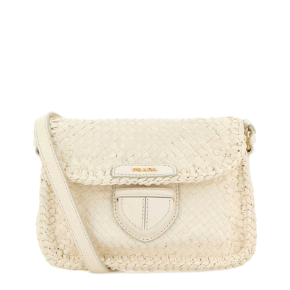 MAYFEYR - Prada - White Leather Crossbody Bag - 1BD7812AIIF0009