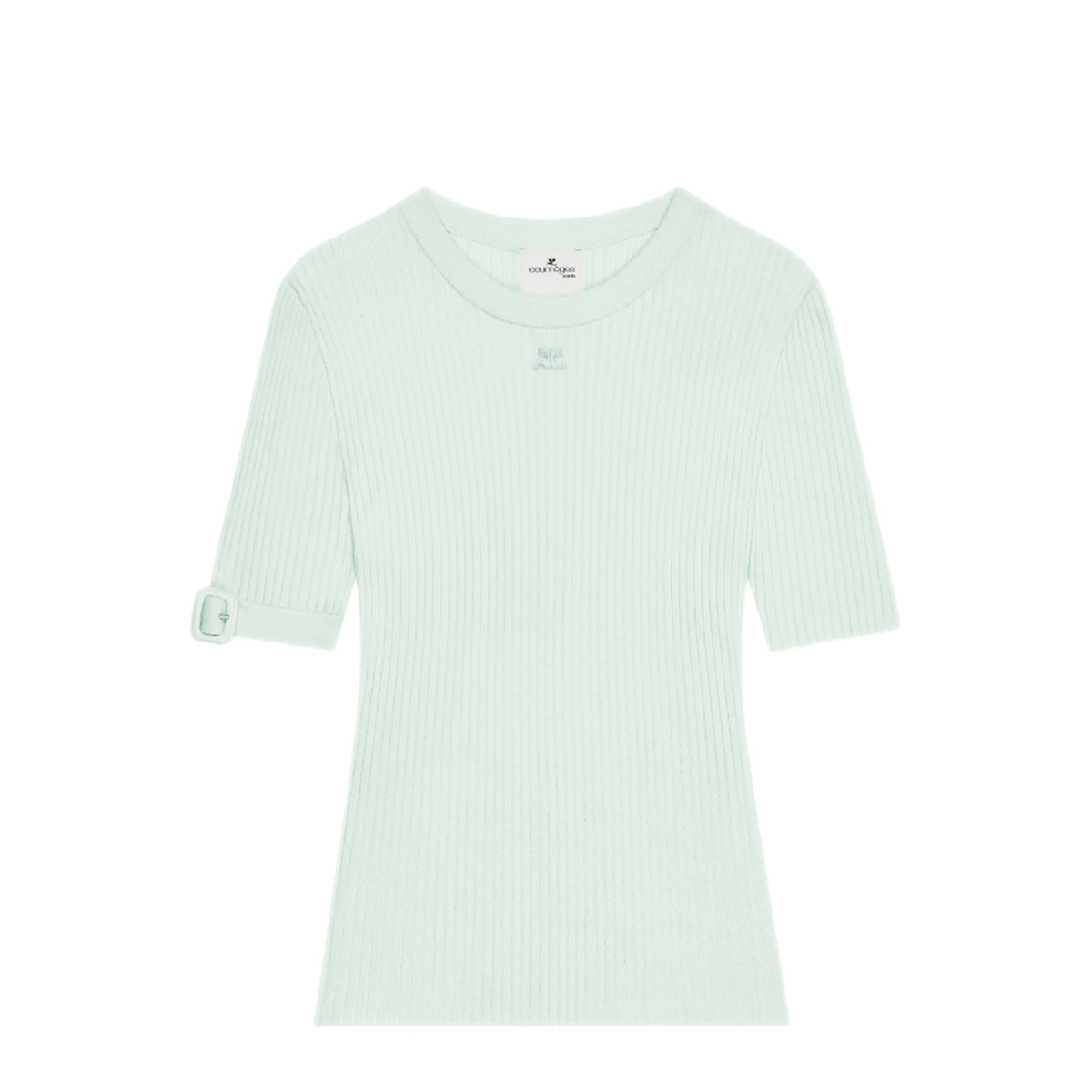 MAYFEYR - Courreges - Top Buckle Rib Knit - 126MPU267FI00017038