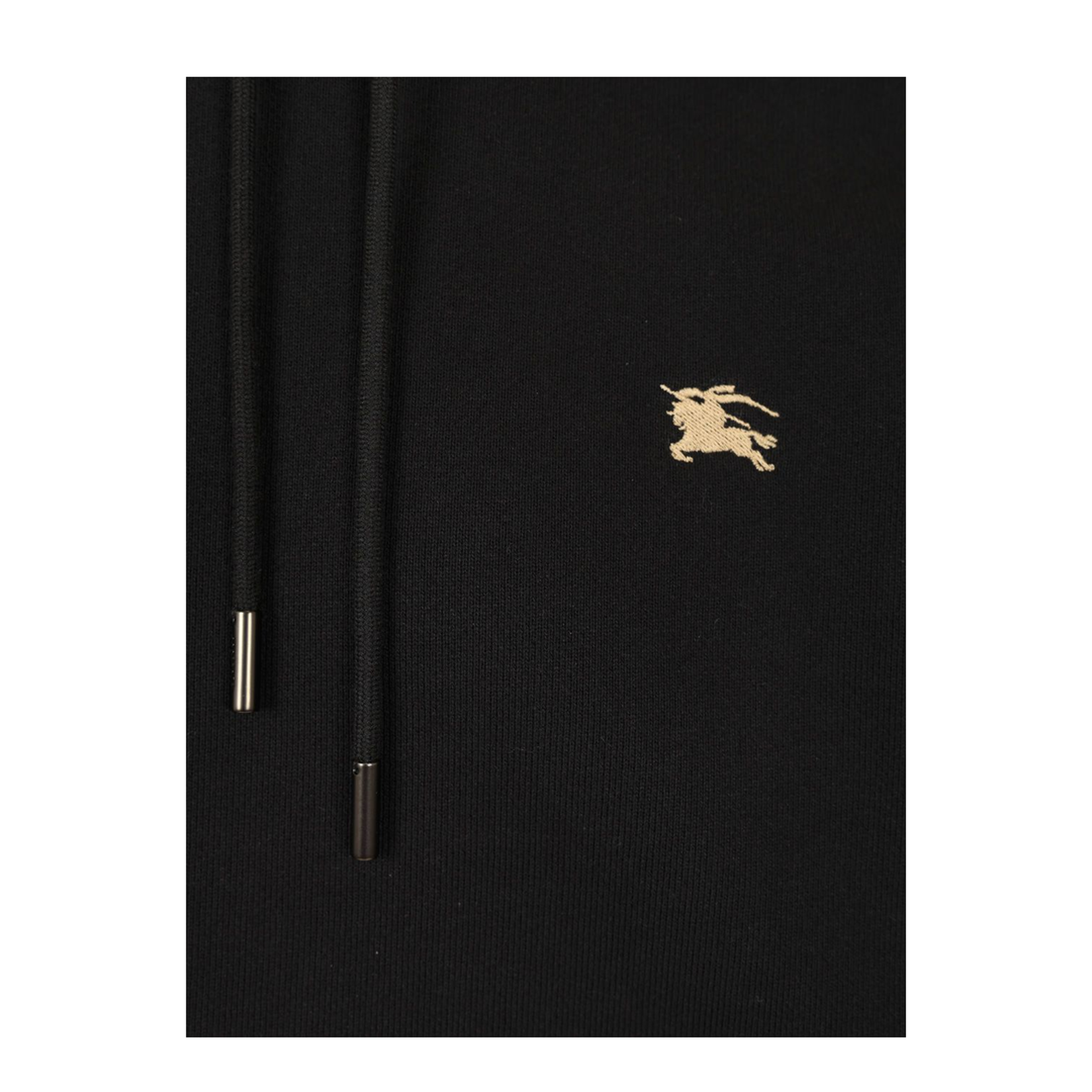 Logo Embroidered Drawstring Hoodie