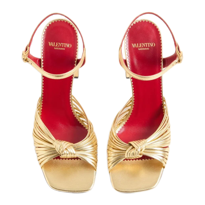 MAYFEYR - Valentino - Annet 90 Laminated Nappa Leather Sandals - WS0PJ6FLQI8M