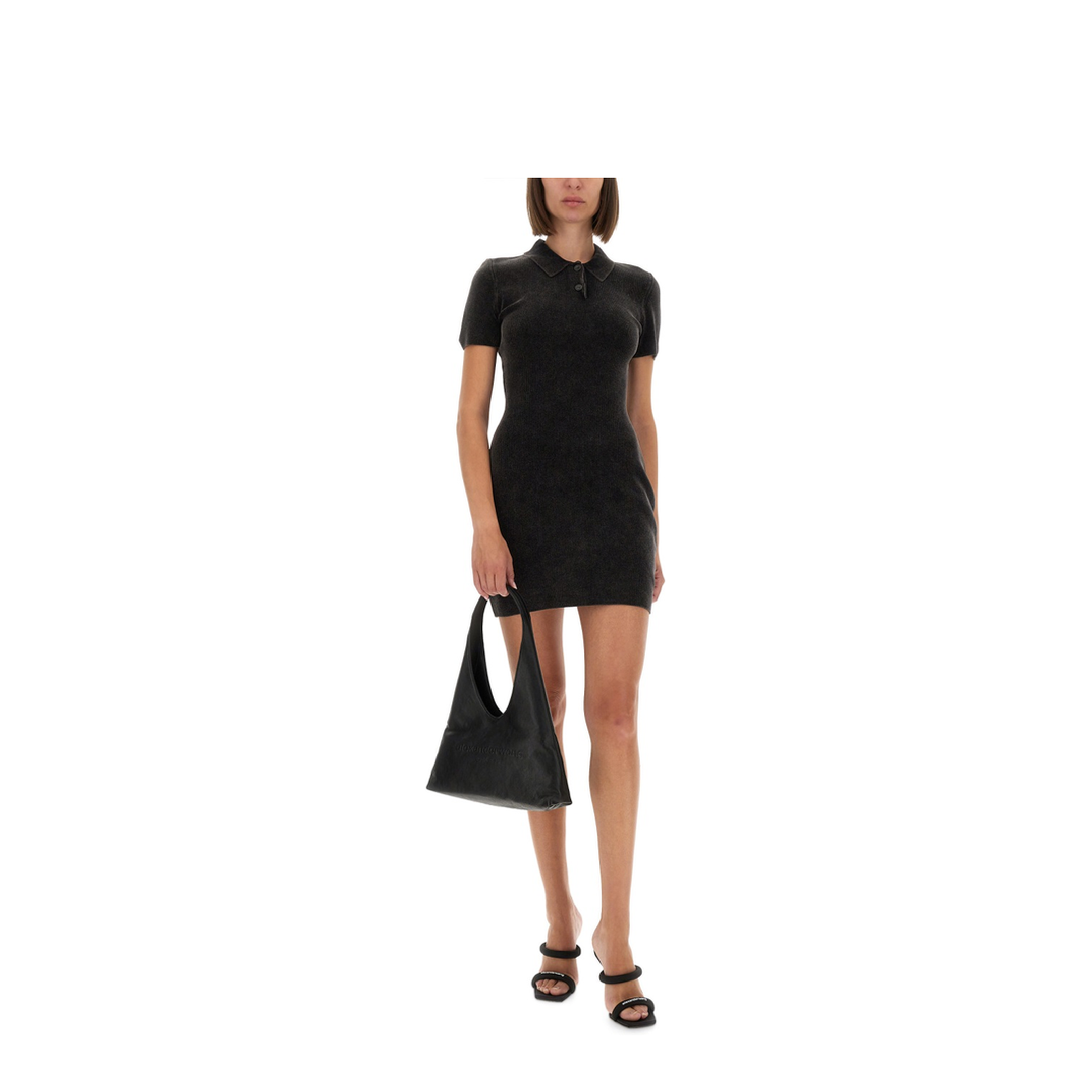MAYFEYR - Alexander Wang - Mini Dress With Polo Collar - 1KC3256066011