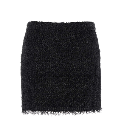 Lamé and Viscose Mini Skirt