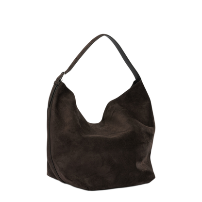 MAYFEYR - Toteme - Medium Shoulder Bag In Suede - 234WAL853LE0004102BROWN