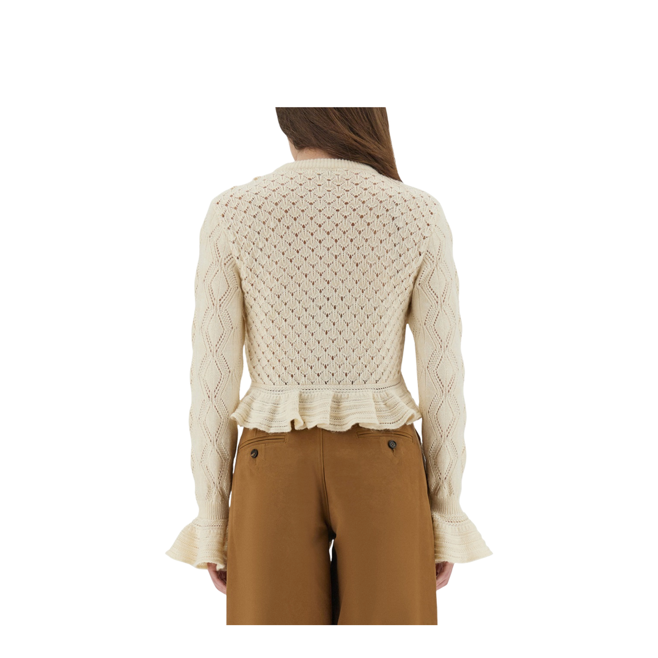 MAYFEYR - Chloè - Crochet Knit Cardigan - 25AMC01590107
