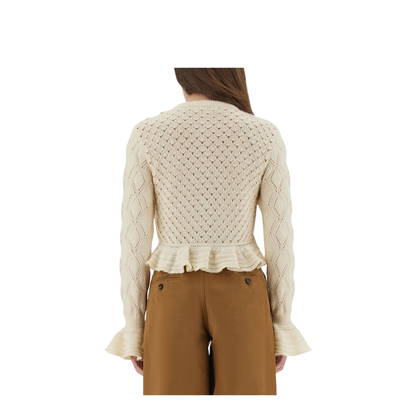 MAYFEYR - Chloè - Crochet Knit Cardigan - 25AMC01590107