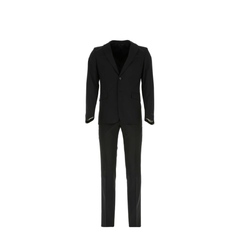 Black Wool Blend Suit