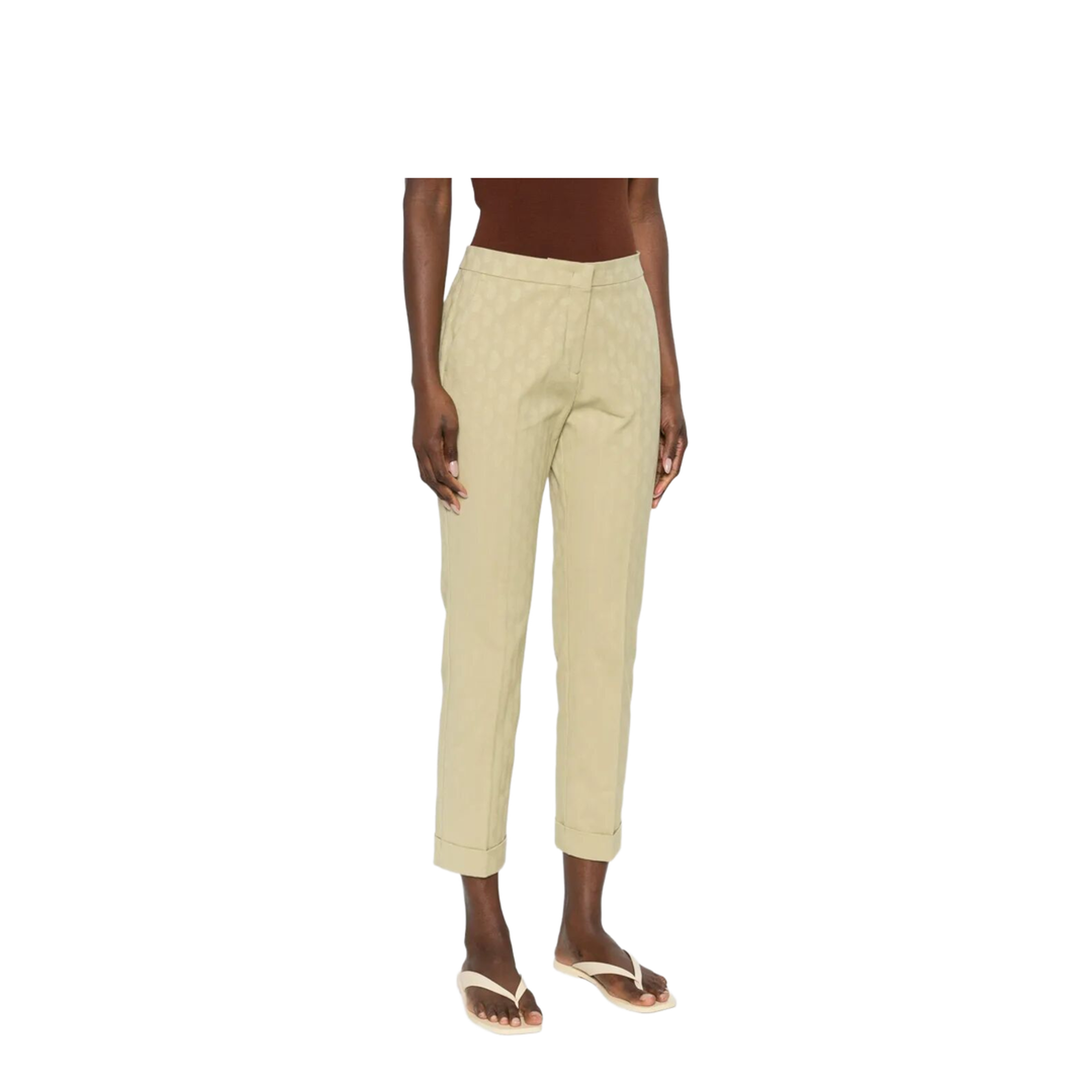 MAYFEYR - Etro - Cropped Cotton Jacquard Trousers With Micro Paisley Motif - WREA000299TJEK3