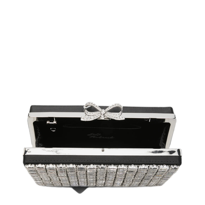 AQUA Crystal Clutch - Silver