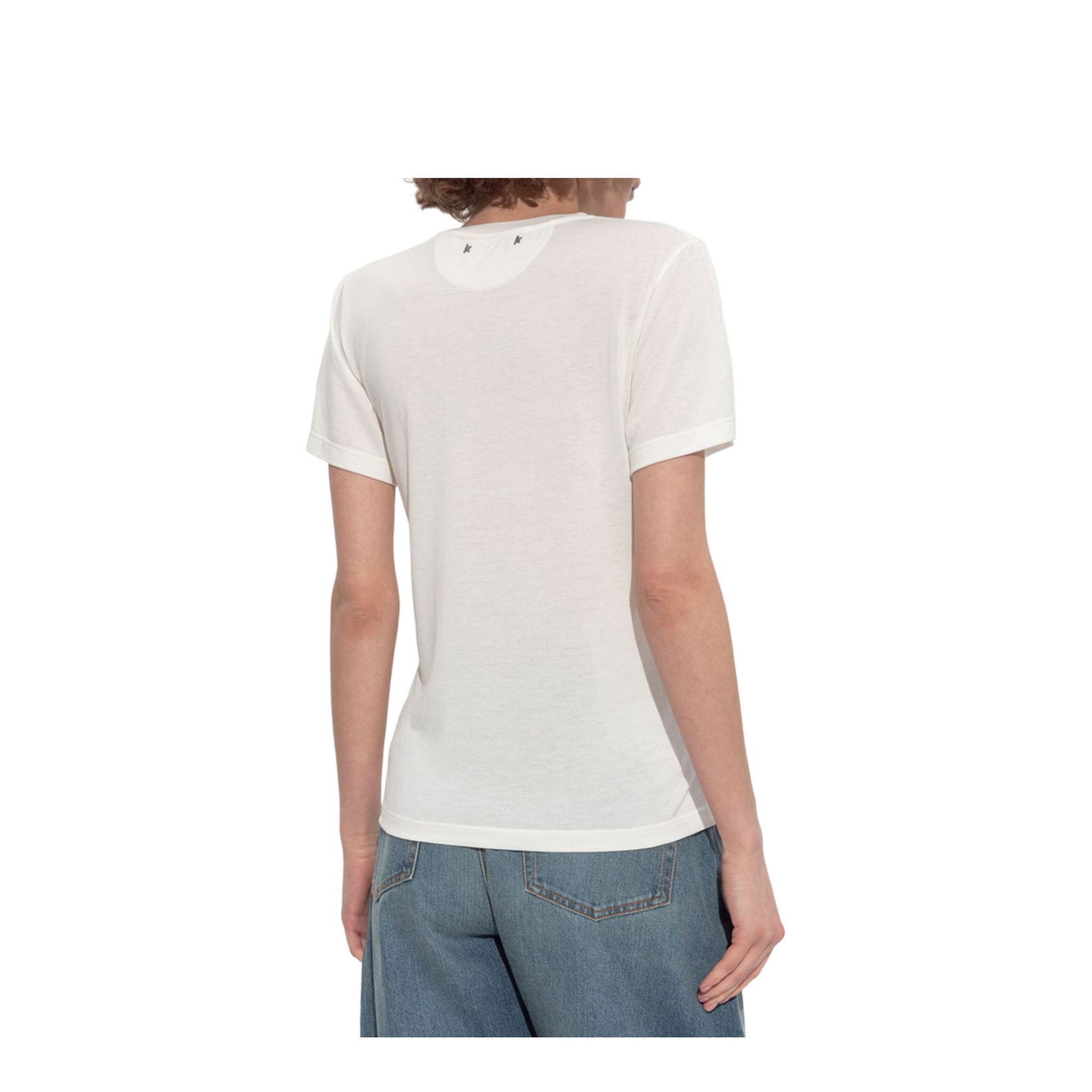 White T-Shirt with Print on the Front
