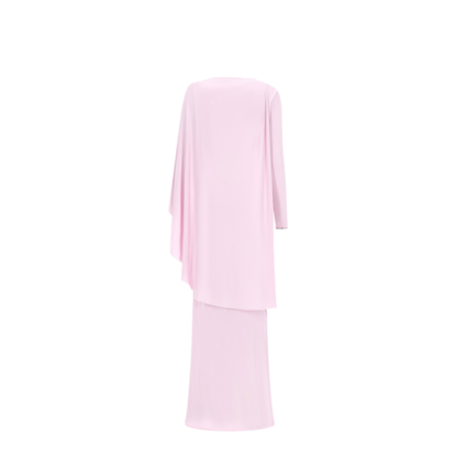 Long Draped Jersey Dress