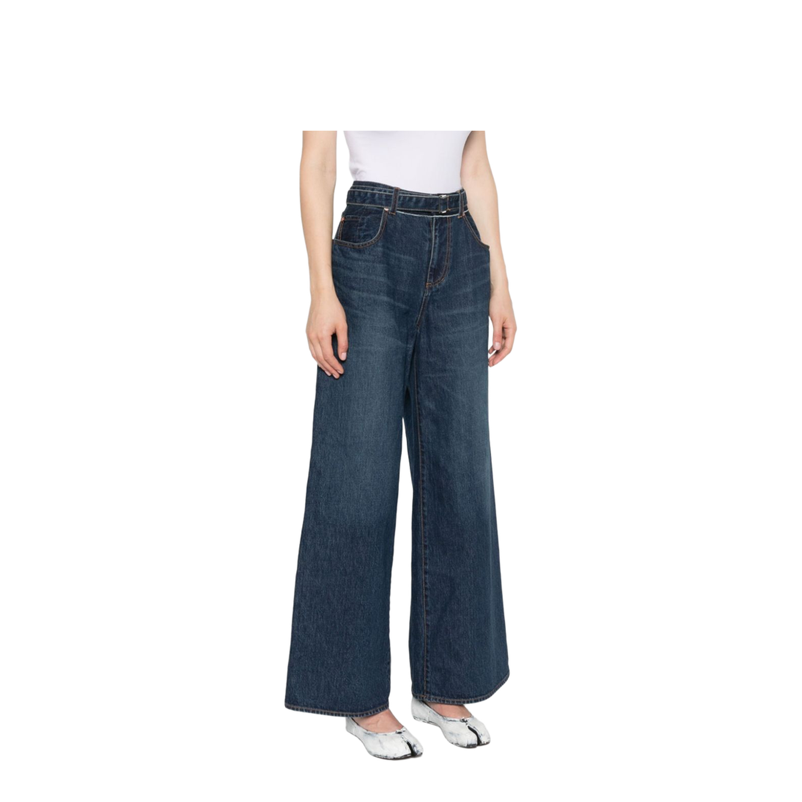 Wide Leg Denim Jeans