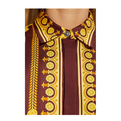 Silk Shirt with Barocco Print