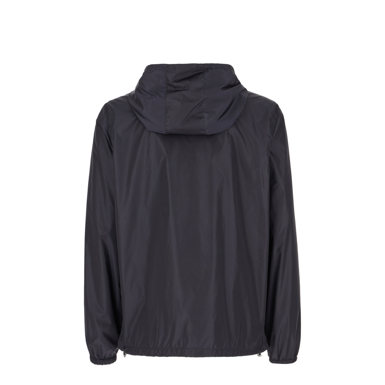 Navy Blue Nylon Windbreaker