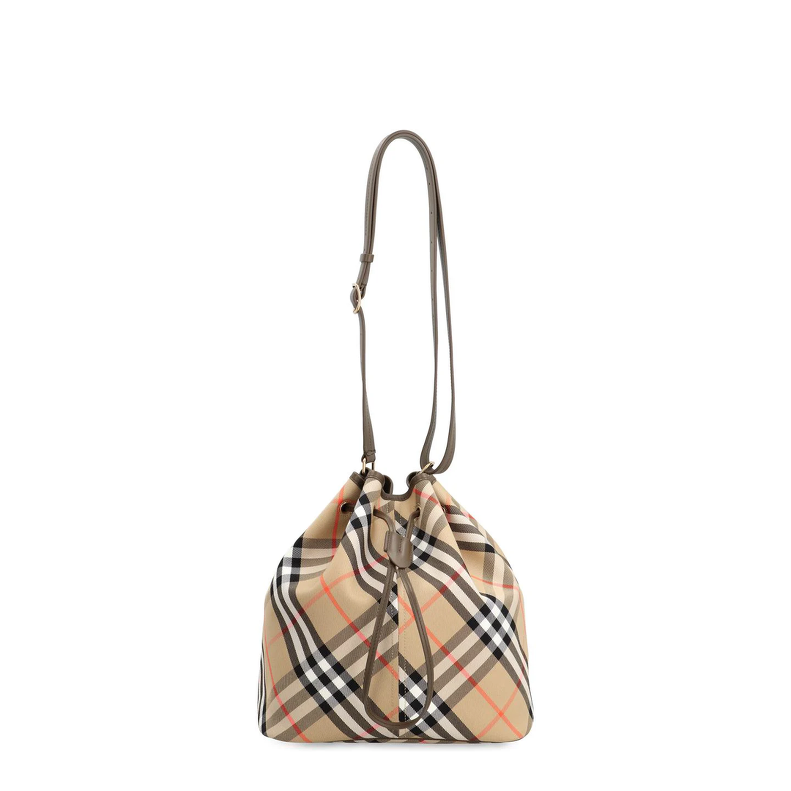 Media Check Bucket Bag