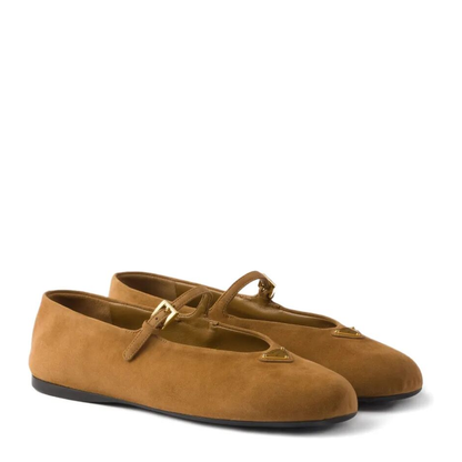 MAYFEYR - Prada - Round Toe Suede Ballerinas - 1F793NF005008F0401