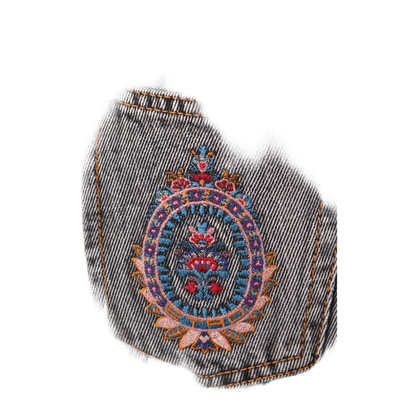 Wide Flare Leg Multi-buttons Jeans