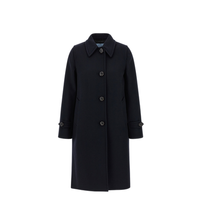 Midnight Blue Wool Coat