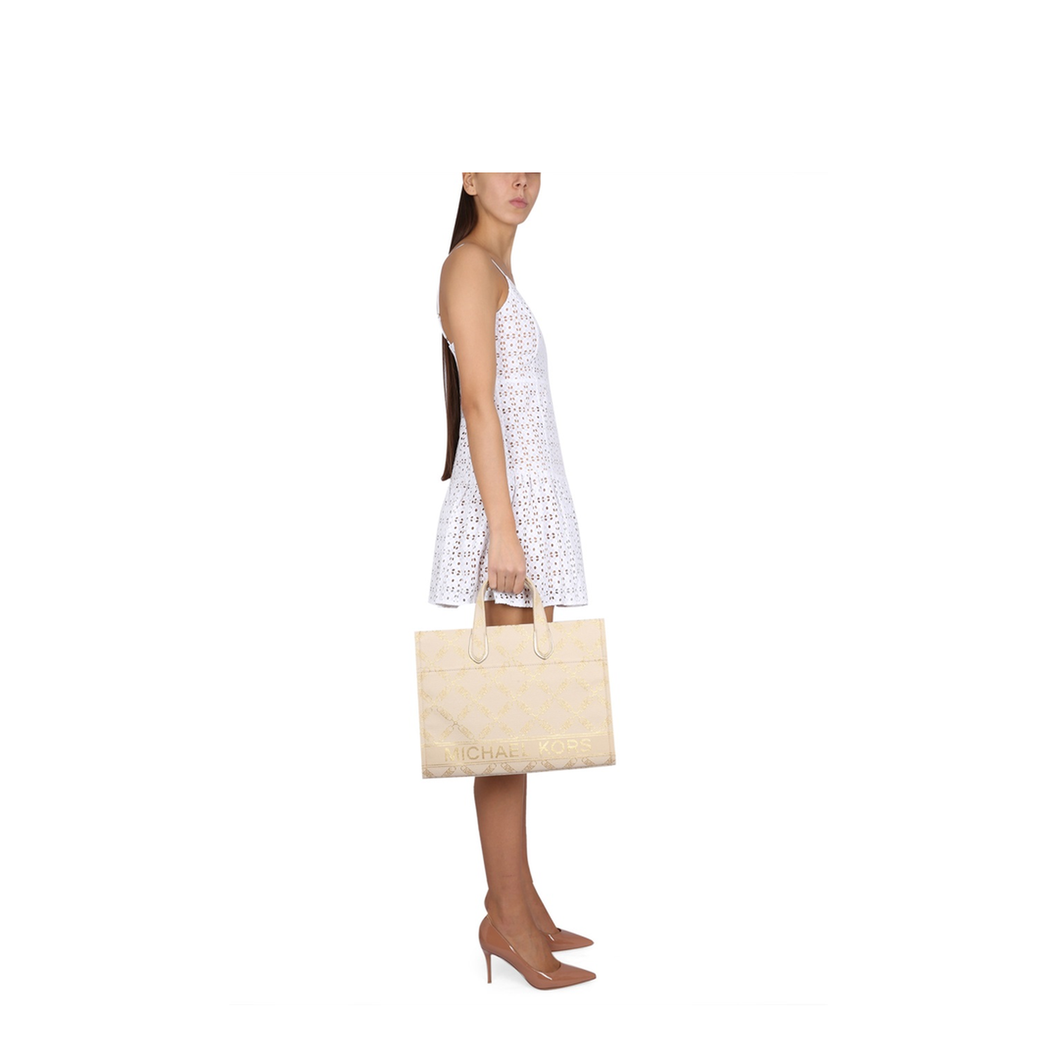 MAYFEYR - MICHAEL BY MICHAEL KORS - Eyelet Dress - MS381N18BK100WHITE