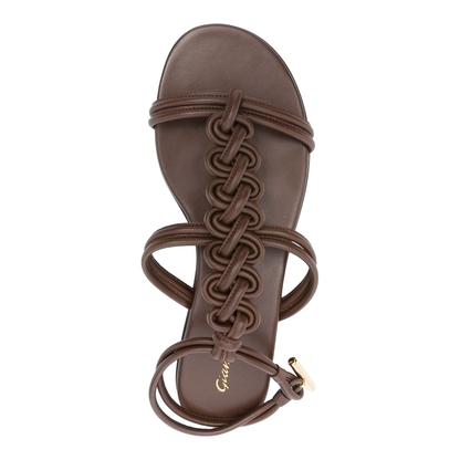 Chocolate Brown T-Bar Sandals