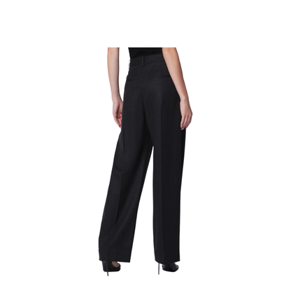 MAYFEYR - Victoria Beckham - Cecilia Trousers In Dark Grey Mélange Wool - 1226WTR002857QWODG