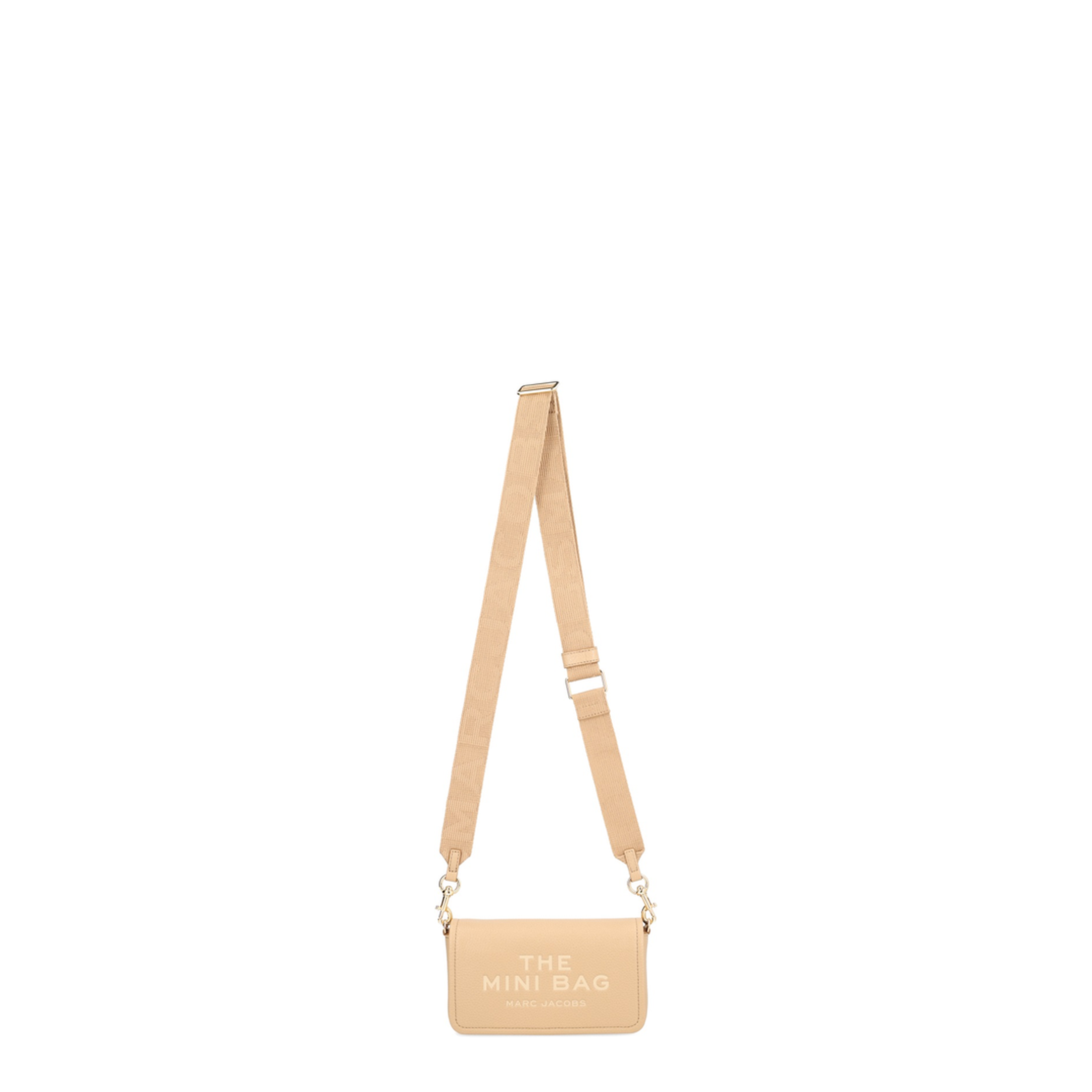 Beige Leather The Mini Bag Crossbody