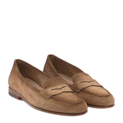 MAYFEYR - Santoni - Carla Suede Loafers - WUNY71031SA4SAEAC40C40