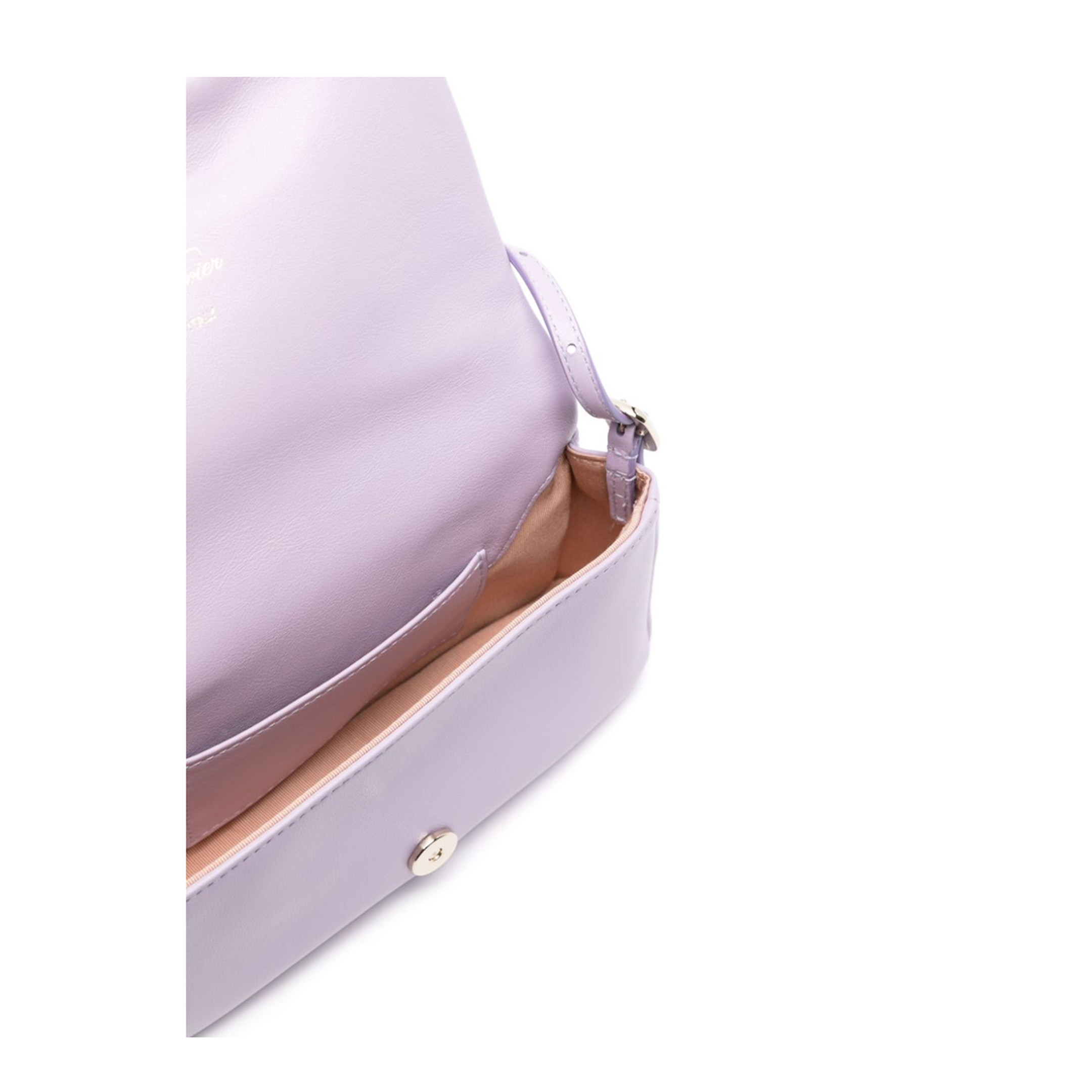 Purple Calf Leather Shoulder Bag