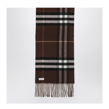 Reversible Check Cashmere Scarf