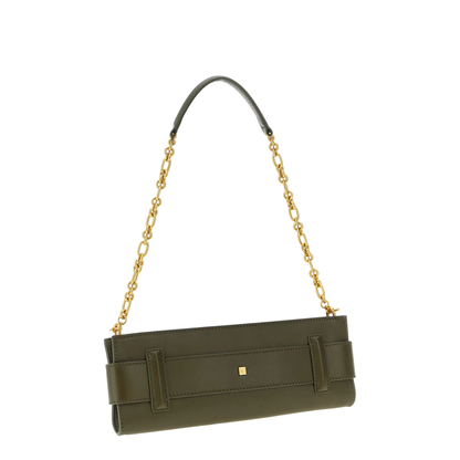 Anthem Calfskin Leather Clutch
