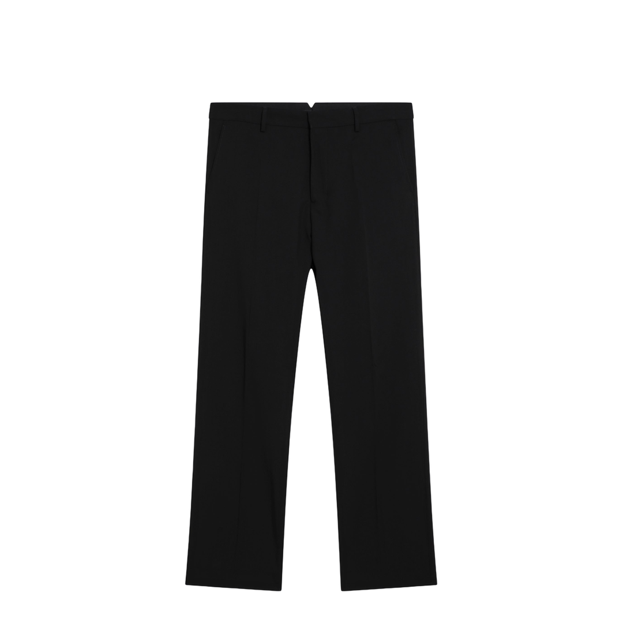 Black Trousers in Wool Gabardine