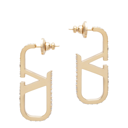 MAYFEYR - Valentino - Gold-Tone Vlogo Signature Earrings With Swarovski Crystals - 9W2J0CD6YCW9MN