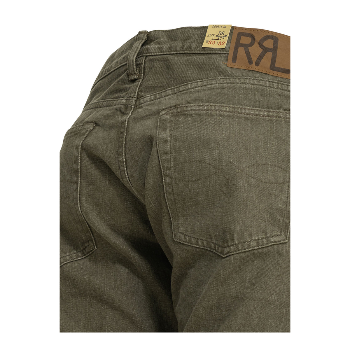 MAYFEYR - RRL by Ralph Lauren - Olive Straight Leg Jeans - 782911174001OLIVE