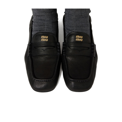 MAYFEYR - Miu Miu - Flat Shoes Black - 5D341EEFXF0002
