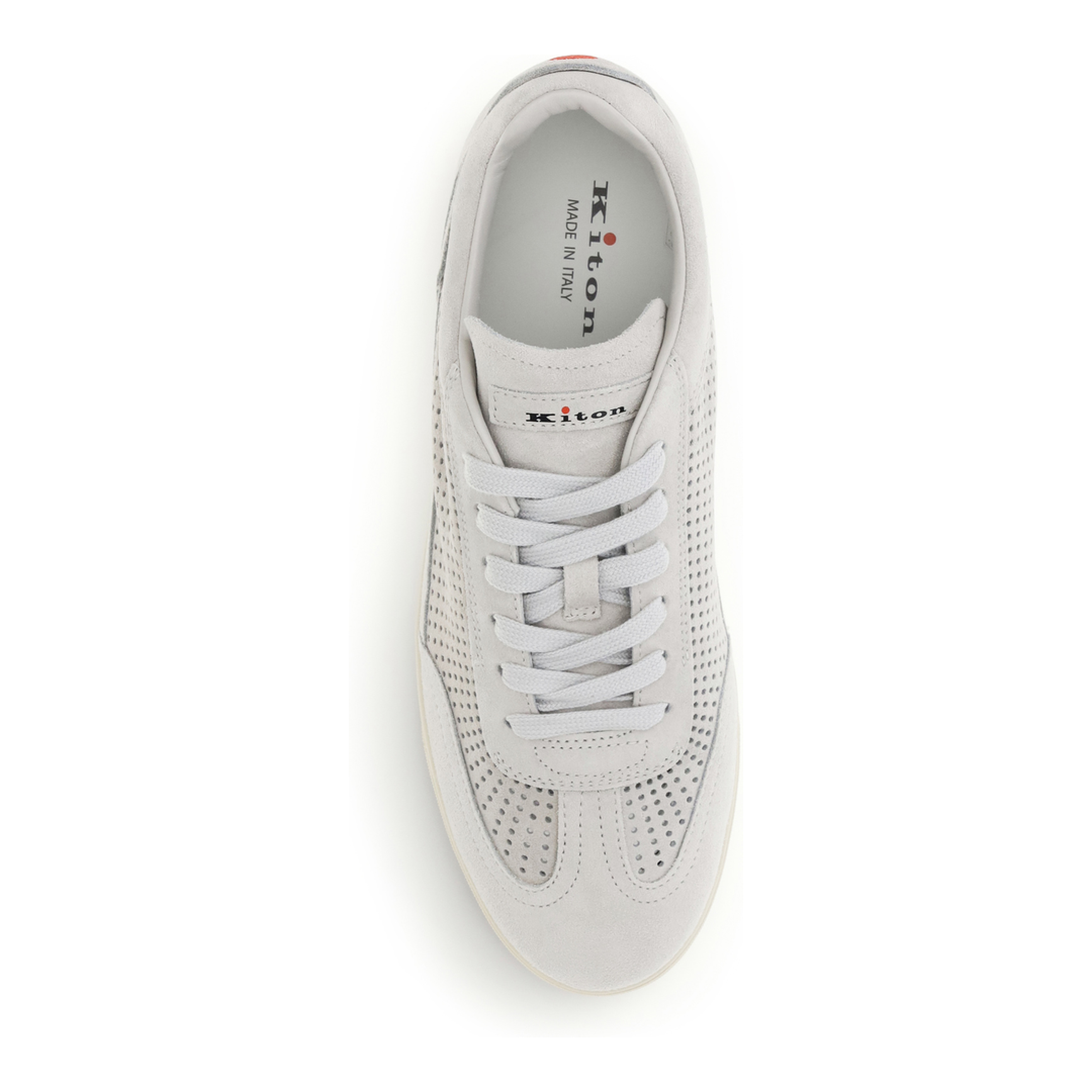MAYFEYR - Kiton - Perforated Suede Sneakers - USSA397N0138207003