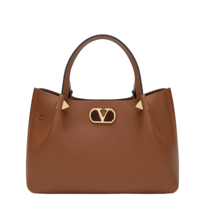 MAYFEYR - Valentino - Small Vlogo Signature Shopping Bag Light Brown - 9W2B0T83WLA0JG