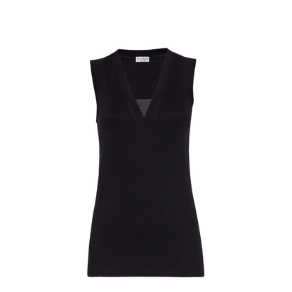 MAYFEYR - Brunello Cucinelli - Stretch Cotton Jersey Tank Top With Precious Faux-Layering - M0TC8EL672