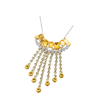 MAYFEYR - Dries Van Noten - Statement Brass Necklace With Strass Charms - 0182720063214