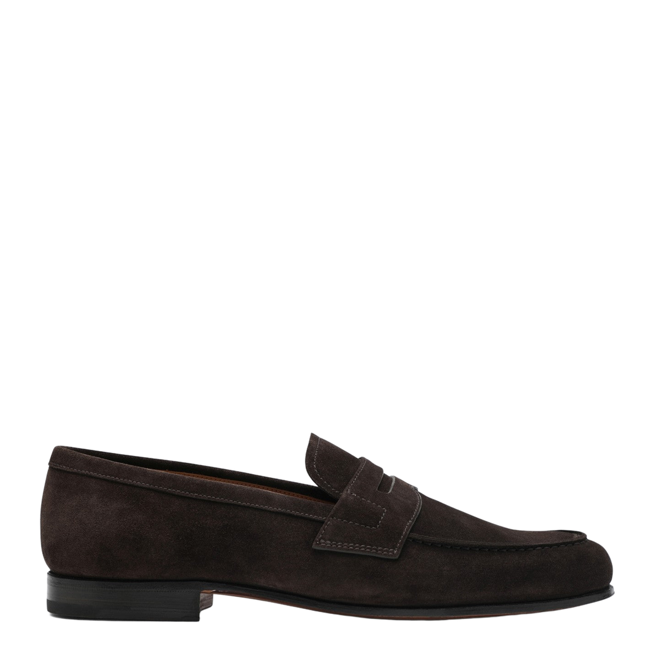 Brown Heswall Suede Leather Loafers