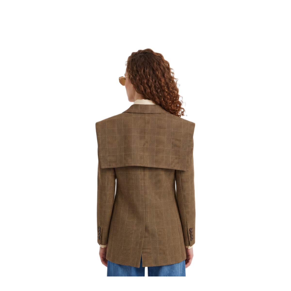 MAYFEYR - Chloè - Single Breasted Tailored Jacket In Prince Of Wales Wool - CH26WVE3517192N