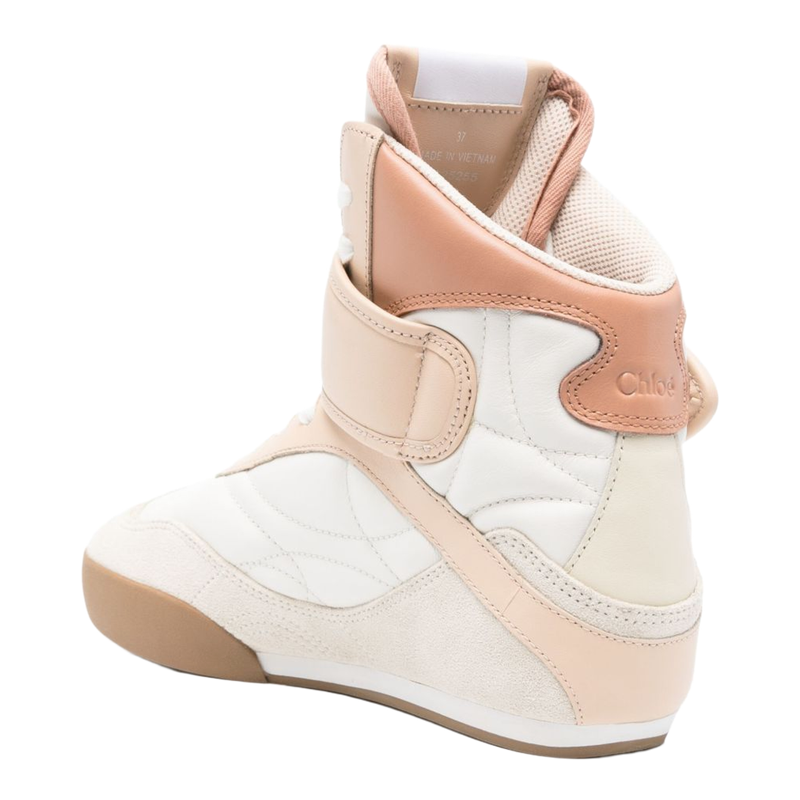 Kick Sneakers in White Suede and Leather