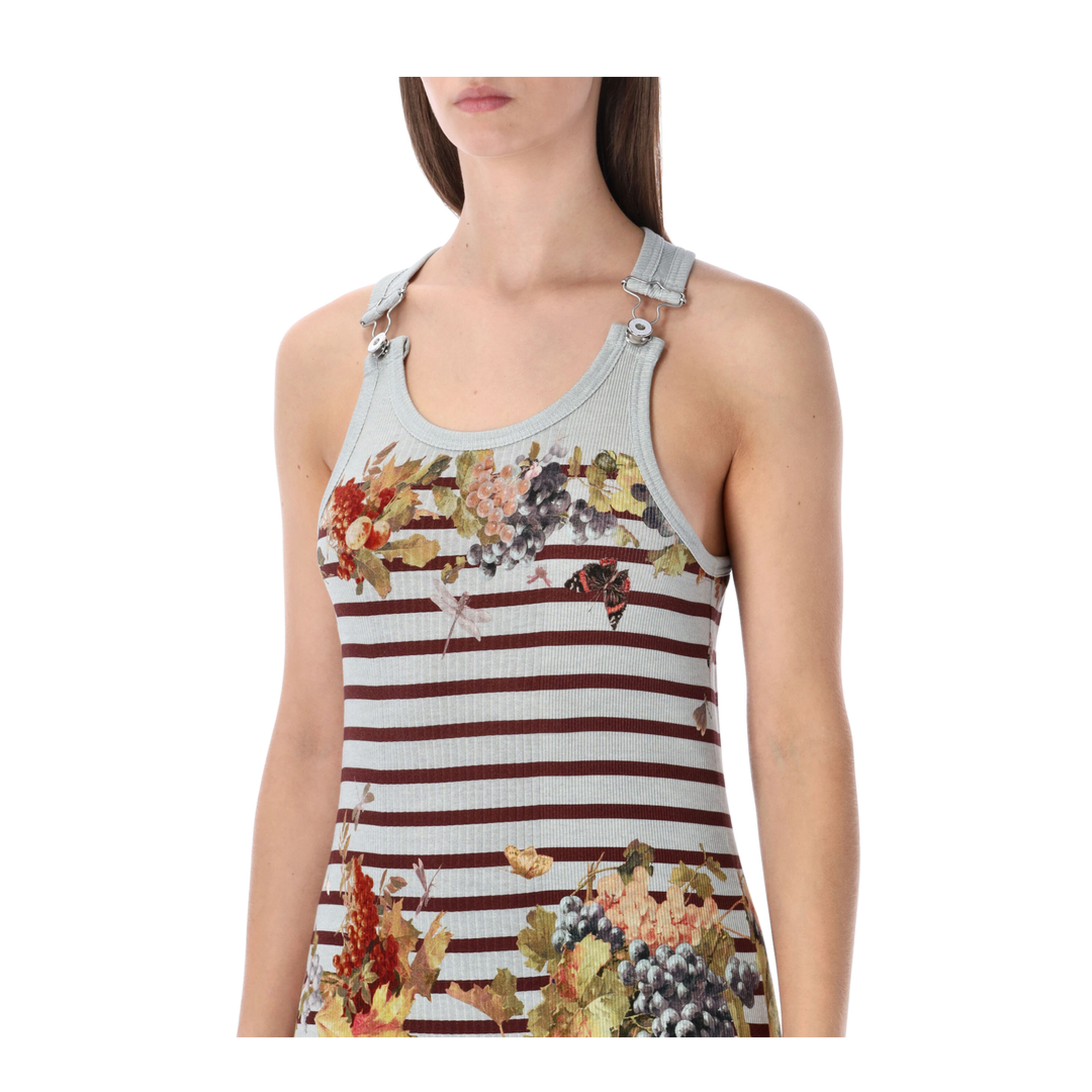 MAYFEYR - Jean Paul Gaultier - Striped Floral-Print Dress - DR120J041P5690