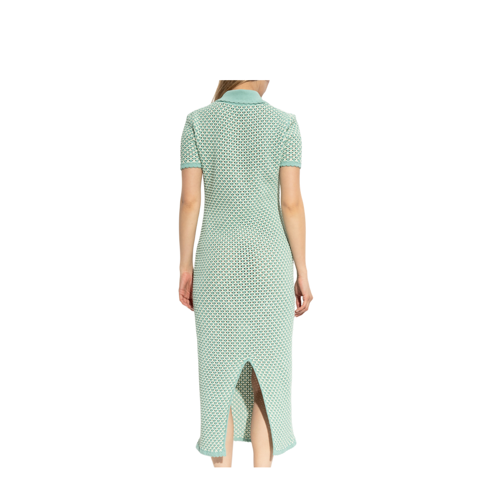 Dress with back slit